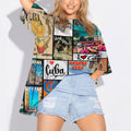 Cuba Women Oversized T-Shirt | Printed Graphic Tees