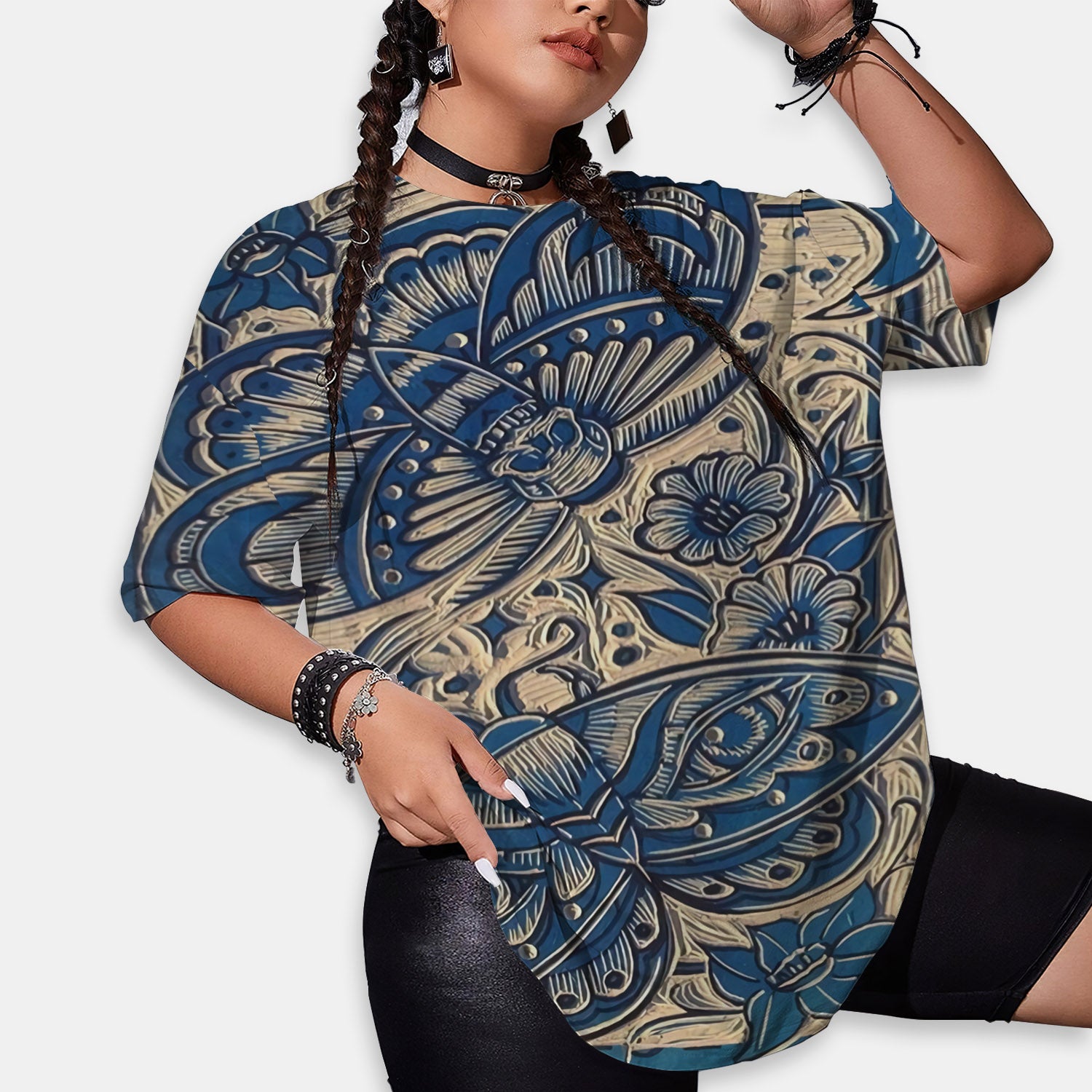 Moth Women Oversized T-Shirt | Printed Graphic Tees